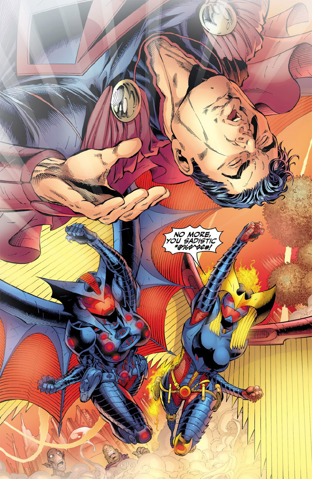 Nightwing and flamebird